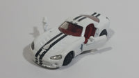 Siku 1434 Dodge Viper SRT10 White Die Cast Toy Car Vehicle with Opening Doors - Missing Driver Side Tire