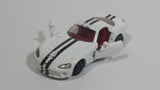 Siku 1434 Dodge Viper SRT10 White Die Cast Toy Car Vehicle with Opening Doors - Missing Driver Side Tire