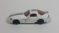 Siku 1434 Dodge Viper SRT10 White Die Cast Toy Car Vehicle with Opening Doors - Missing Driver Side Tire