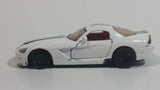 Siku 1434 Dodge Viper SRT10 White Die Cast Toy Car Vehicle with Opening Doors - Missing Driver Side Tire