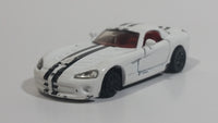 Siku 1434 Dodge Viper SRT10 White Die Cast Toy Car Vehicle with Opening Doors - Missing Driver Side Tire