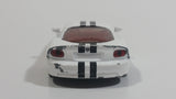 Siku 1434 Dodge Viper SRT10 White Die Cast Toy Car Vehicle with Opening Doors - Missing Driver Side Tire