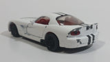 Siku 1434 Dodge Viper SRT10 White Die Cast Toy Car Vehicle with Opening Doors - Missing Driver Side Tire