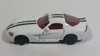 Siku 1434 Dodge Viper SRT10 White Die Cast Toy Car Vehicle with Opening Doors - Missing Driver Side Tire