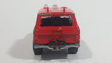 1980s Majorette Range Rover Fire Dept. District 3 Red No. 246 1/60 Scale Die Cast Toy Car Emergency Vehicle w/ Hitch