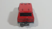 1980s Majorette Range Rover Fire Dept. District 3 Red No. 246 1/60 Scale Die Cast Toy Car Emergency Vehicle w/ Hitch