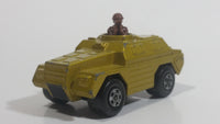 1973 Lesney Products Matchbox Rolamatics Stoat Yellow Brown Gold No. 28 Toy Car Army Military Scout Lookout Vehicle