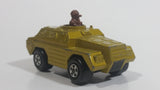 1973 Lesney Products Matchbox Rolamatics Stoat Yellow Brown Gold No. 28 Toy Car Army Military Scout Lookout Vehicle