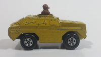 1973 Lesney Products Matchbox Rolamatics Stoat Yellow Brown Gold No. 28 Toy Car Army Military Scout Lookout Vehicle