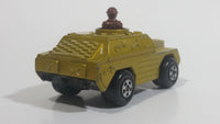 1973 Lesney Products Matchbox Rolamatics Stoat Yellow Brown Gold No. 28 Toy Car Army Military Scout Lookout Vehicle