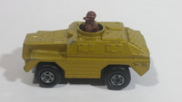 1973 Lesney Products Matchbox Rolamatics Stoat Yellow Brown Gold No. 28 Toy Car Army Military Scout Lookout Vehicle