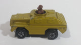 1973 Lesney Products Matchbox Rolamatics Stoat Yellow Brown Gold No. 28 Toy Car Army Military Scout Lookout Vehicle