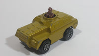 1973 Lesney Products Matchbox Rolamatics Stoat Yellow Brown Gold No. 28 Toy Car Army Military Scout Lookout Vehicle