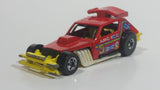 1982 Hot Wheels Greased Gremlin Red and Yellow Die Cast Toy Car Vehicle