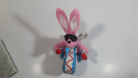 1997 Energizer Bunny Small Pink Beanie Plush Stuffed Animal Toy Battery Collectible
