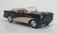 New Ray City Cruisers 1955 Buick Century Convertible 1/43 Scale Black and White Die Cast Toy Car Vehicle - Missing Front Bumper