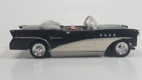 New Ray City Cruisers 1955 Buick Century Convertible 1/43 Scale Black and White Die Cast Toy Car Vehicle - Missing Front Bumper