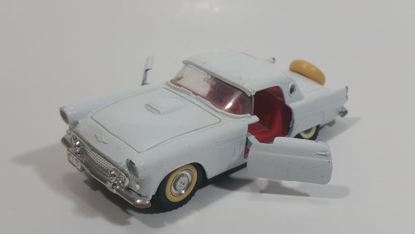 Majorette 1956 Ford Thunderbird SS 1/32 Scale White Die Cast Toy Car Vehicle with Opening Doors