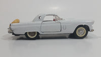 Majorette 1956 Ford Thunderbird SS 1/32 Scale White Die Cast Toy Car Vehicle with Opening Doors