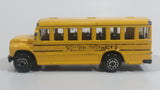 2010 Maisto Fresh Metal School District 2 School Bus Yellow Die Cast Toy Car Vehicle