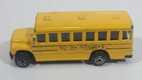 2010 Maisto Fresh Metal School District 2 School Bus Yellow Die Cast Toy Car Vehicle