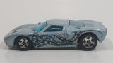 2002 Hot Wheels 1960s Ford GT-40 Octoblast Metallic Pale Blue Die Cast Toy Race Car Vehicle