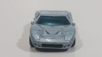 2002 Hot Wheels 1960s Ford GT-40 Octoblast Metallic Pale Blue Die Cast Toy Race Car Vehicle