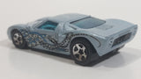 2002 Hot Wheels 1960s Ford GT-40 Octoblast Metallic Pale Blue Die Cast Toy Race Car Vehicle