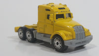 2006 Matchbox Tractor Cab Semi Truck Yellow Die Cast Toy Car Vehicle