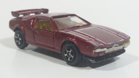 Vintage PlayArt De Tomaso Pantera Dark Red Die Cast Toy Car Vehicle - Hong Kong