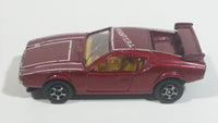 Vintage PlayArt De Tomaso Pantera Dark Red Die Cast Toy Car Vehicle - Hong Kong