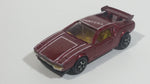 Vintage PlayArt De Tomaso Pantera Dark Red Die Cast Toy Car Vehicle - Hong Kong