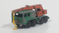 Vintage 1965 Matchbox Series Lesney Products 8 Wheel Crane Truck No. 30 Green Die Cast Toy Car Vehicle Made in England