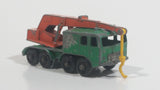 Vintage 1965 Matchbox Series Lesney Products 8 Wheel Crane Truck No. 30 Green Die Cast Toy Car Vehicle Made in England