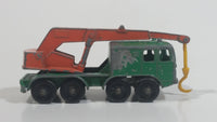 Vintage 1965 Matchbox Series Lesney Products 8 Wheel Crane Truck No. 30 Green Die Cast Toy Car Vehicle Made in England