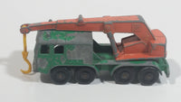 Vintage 1965 Matchbox Series Lesney Products 8 Wheel Crane Truck No. 30 Green Die Cast Toy Car Vehicle Made in England