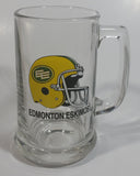 CFL Canadian Football League Edmonton Eskimos Sports Team Glass Beer Mug Collectible