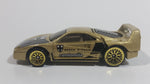 1998 Hot Wheels Dash 4 Cash Ferrari F40 Gold Die Cast Toy Dream Luxury Super Car Vehicle Opening Rear Mount Engine