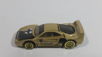 1998 Hot Wheels Dash 4 Cash Ferrari F40 Gold Die Cast Toy Dream Luxury Super Car Vehicle Opening Rear Mount Engine