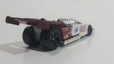 2000 Hot Wheels Del Worsham Funny Car Current Maroon and White Die Cast Toy Race Car Vehicle McDonald's Happy Meal