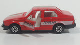 Majorette Alfa 75 Red No. 271 Forza Italia Die Cast Toy Car Vehicle with Opening Doors 1/55 Scale