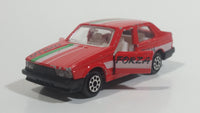 Majorette Alfa 75 Red No. 271 Forza Italia Die Cast Toy Car Vehicle with Opening Doors 1/55 Scale