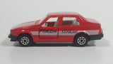 Majorette Alfa 75 Red No. 271 Forza Italia Die Cast Toy Car Vehicle with Opening Doors 1/55 Scale