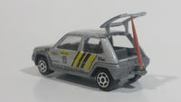 Rare HTF 1985 Majorette Renault Supercinq GT Turbo No. 205 Silver Grey Die Cast Toy Car Vehicle 1/51 Scale
