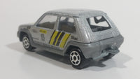 Rare HTF 1985 Majorette Renault Supercinq GT Turbo No. 205 Silver Grey Die Cast Toy Car Vehicle 1/51 Scale