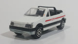 Majorette Peugeot 205 CTI Convertible 1/53 Scale No. 281 & No. 210 White Die Cast Toy Car Vehicle