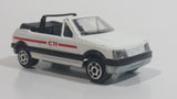 Majorette Peugeot 205 CTI Convertible 1/53 Scale No. 281 & No. 210 White Die Cast Toy Car Vehicle