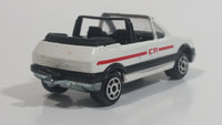 Majorette Peugeot 205 CTI Convertible 1/53 Scale No. 281 & No. 210 White Die Cast Toy Car Vehicle