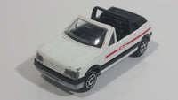 Majorette Peugeot 205 CTI Convertible 1/53 Scale No. 281 & No. 210 White Die Cast Toy Car Vehicle