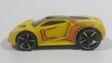 2009 Hot Wheels Track Stars Ultra Rage Yellow Plastic Body Die Cast Toy Car Vehicle